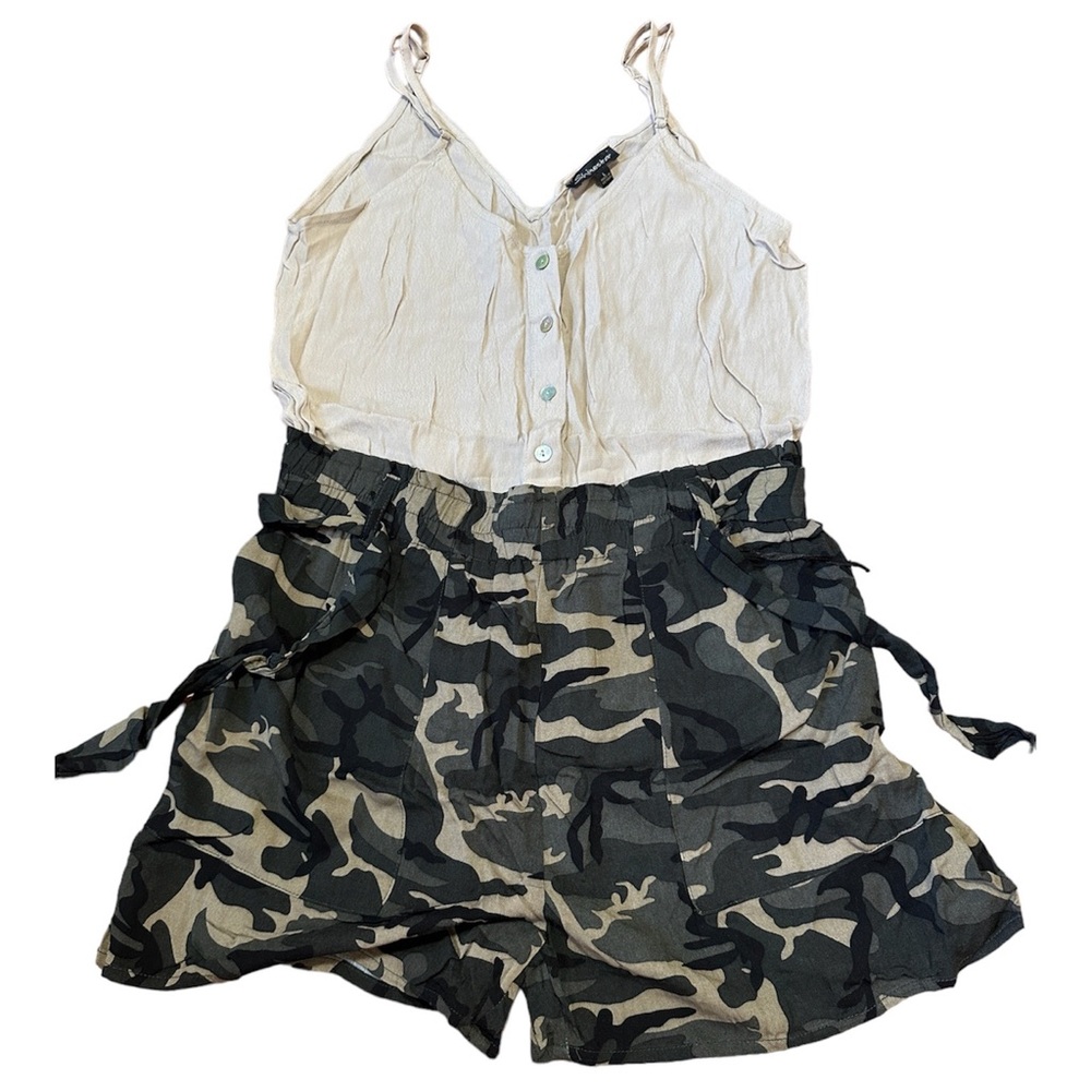SHINESTAR camo rompers